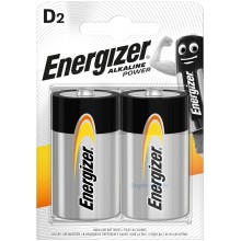 Piles alcalines LR20– D Energizer Alkaline  Power (blister de 2)