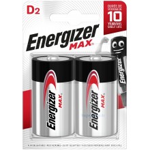 Blister de 2 piles LR20 Energizer Max