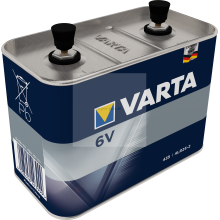 Pile alcaline 6V Varta 4LR25/2 Métal à vis