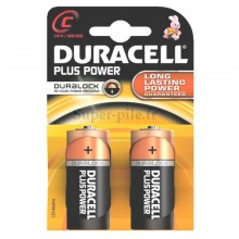 Piles alcalines LR14 - C Duracell Plus Power(blister de 2)