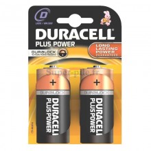 Piles alcalines LR20 – D Duracell Plus Power(blister de 2)