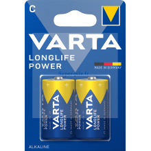 Piles alcalines LR14 - C Varta Longlife Power (blister de 2)