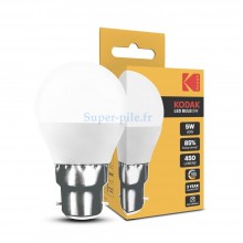 Kodak ampoule LED Sphérique B22 5W 4000°K