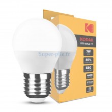 Kodak ampoule LED sphérique G45 7W E27 2700°K