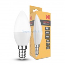 Kodak ampoule LED flamme C37 5W E14 2700°K